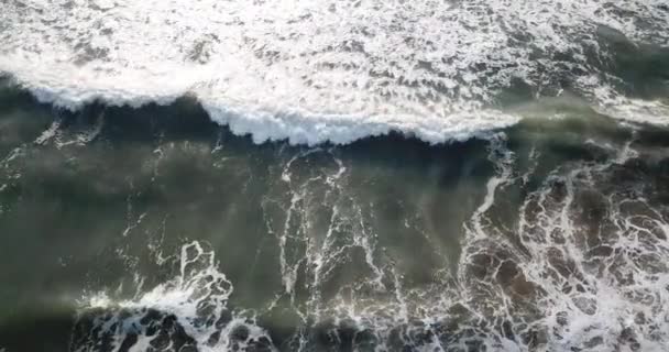 Ondas Mar Vista Superior Drone Footage — Vídeo de Stock