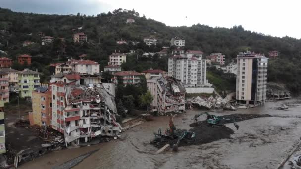 Sinop Ayancik Turquie Août 2021 Des Inondations Frappent Les Provinces — Video