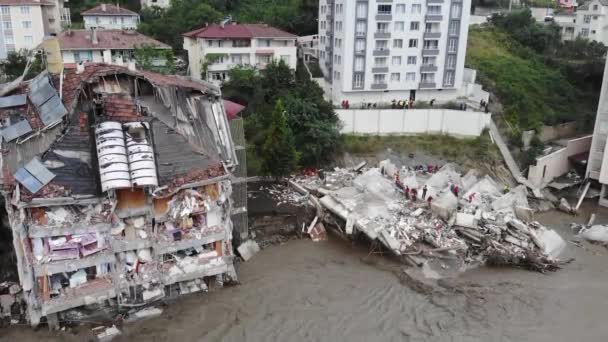 Sinop Ayancik Turkiet Augusti 2021 Översvämningar Drabbade Kalkoner Svarta Havet — Stockvideo