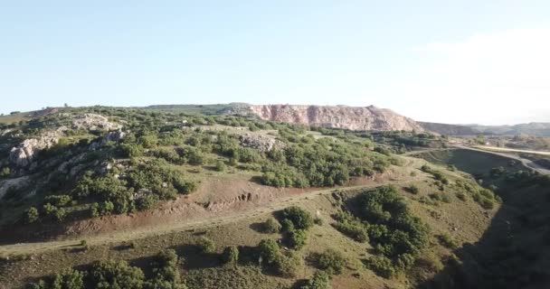 Vallei Bergen Drone Beelden — Stockvideo