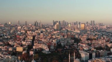 İstanbul 'un havadan görünüşü. İstanbul, Türkiye 'de