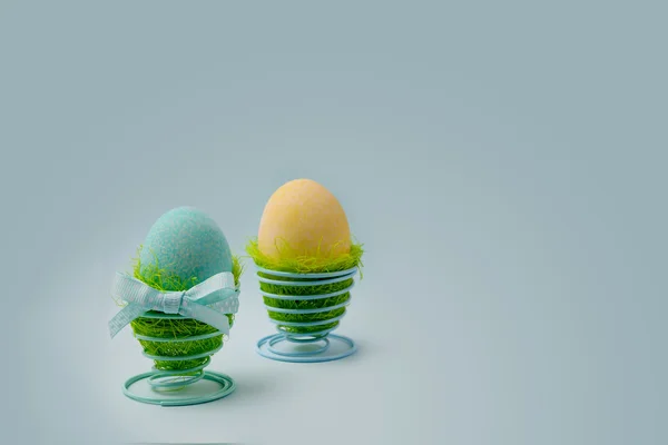 Três ovos turquesa — Fotografia de Stock