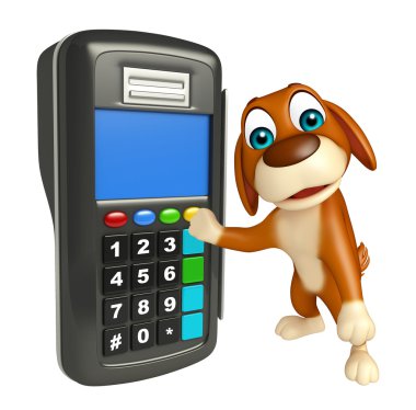 eğlenceli köpek çizgi film karakteri ile takas makine