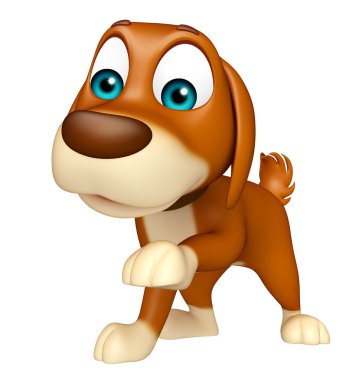 eğlenceli köpek komik karikatür karakter 