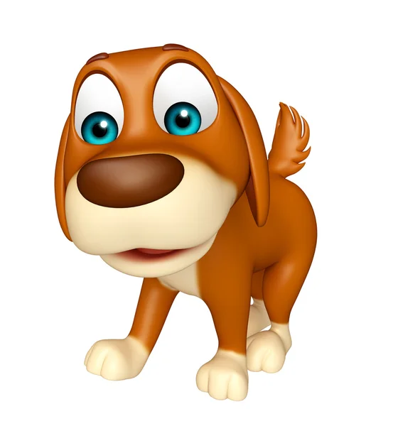 Fun Dog  funny cartoon character — Stock Photo, Image