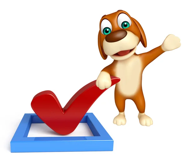 Dog cartoon character — Stock Photo, Image