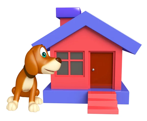 Весёлый персонаж мультфильма "Собака" — стоковое фото