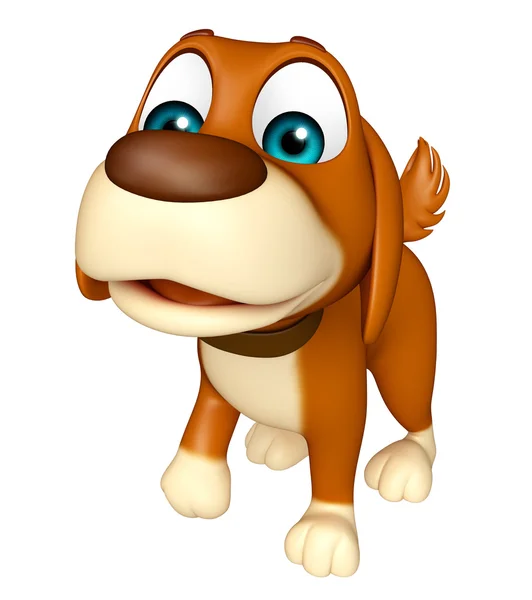 Fun Dog  funny cartoon character — Stock Photo, Image