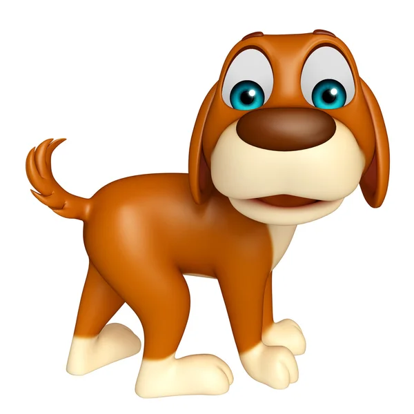 Fun Dog  funny cartoon character — Stock Photo, Image