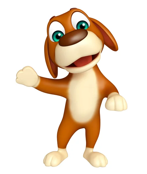 สนุกสุนัขตลกการ์ตูนตัวละคร — ภาพถ่ายสต็อก