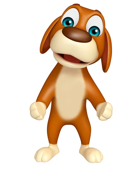 Fun Dog  funny cartoon character — Stock Photo, Image