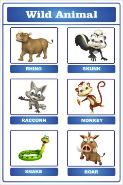 vahşi hayvan grafik