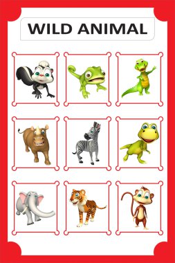 vahşi hayvan grafik