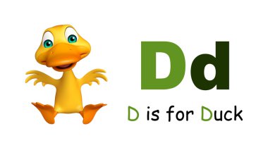 Ördek çiftlik hayvanı alphabate ile