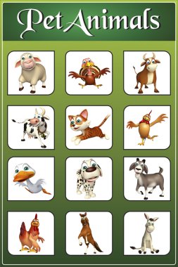 evde beslenen hayvan hayvan grafik grup