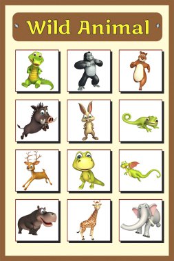 vahşi hayvan grafik