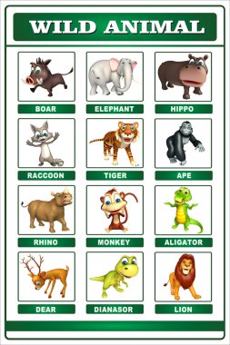 vahşi hayvan grafik