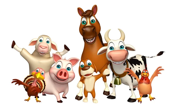 Farm animal collection — Stock Photo, Image