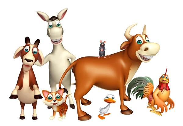 Group of Farm animal collection — Stock Photo, Image