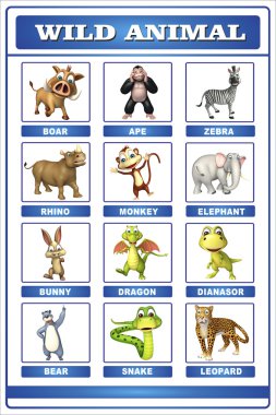 vahşi hayvan grafik