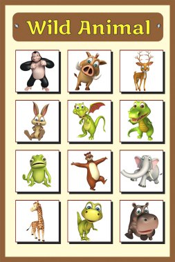 vahşi hayvan grafik