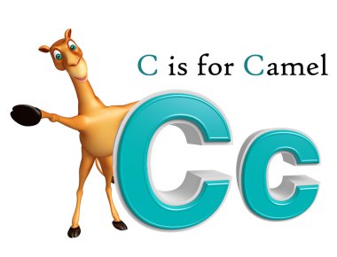 Deve domastic hayvan alphabates ile