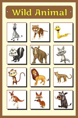 vahşi hayvan grafik