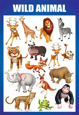 vahşi hayvan grafik