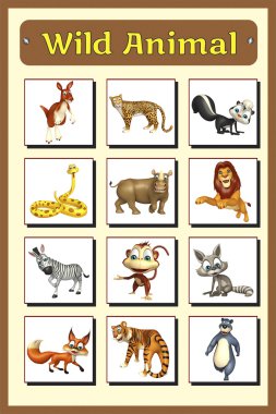 vahşi hayvan grafik