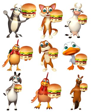  çiftlik hayvanı Burger ile