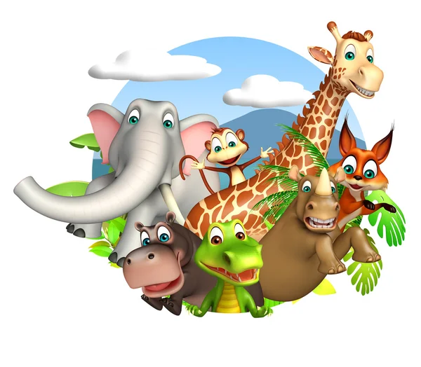 Group of wild animal — Stock Photo, Image