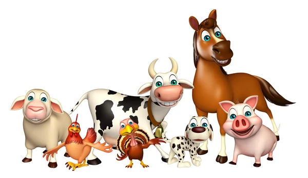 Farm animal collection — Stock Photo, Image