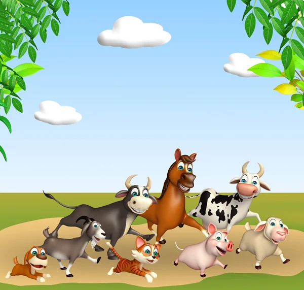 Group of farm animal — Stock Photo, Image