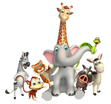 grup vahşi hayvan toplama