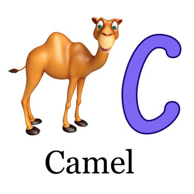 Deve domastic hayvan alphabates ile