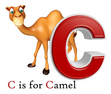 Deve domastic hayvan alphabates ile