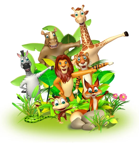 Group of wild animal — Stock Photo, Image