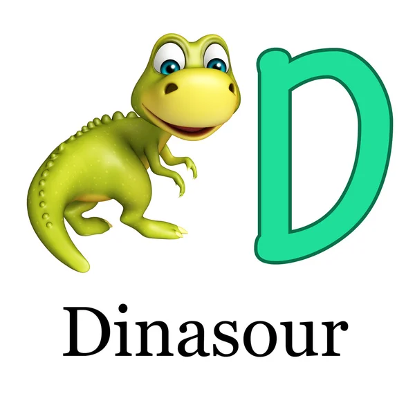 Dinasour vadon élő állat-és alphabate — Stock Fotó