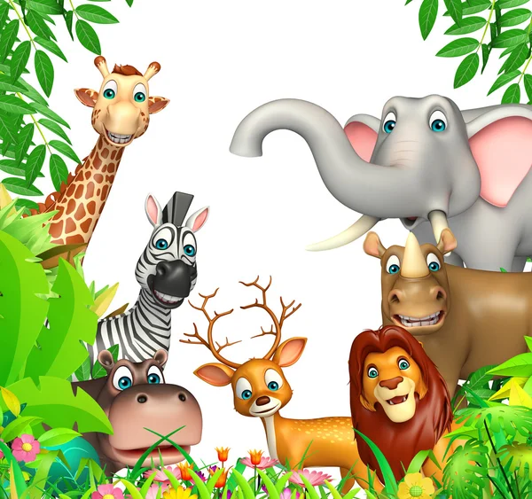 Grupo de animais selvagens — Fotografia de Stock