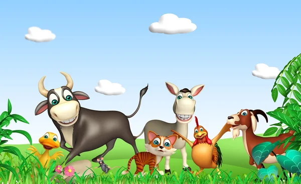 Grupo de animales de granja — Foto de Stock
