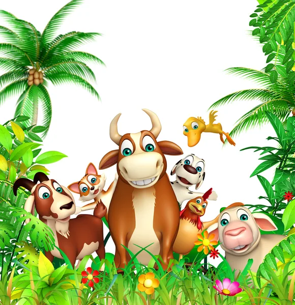 Group of farm animal — Stock Photo, Image