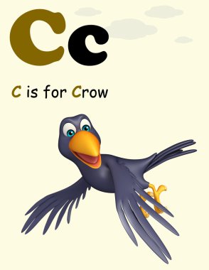 Karga kuş alphabate ile