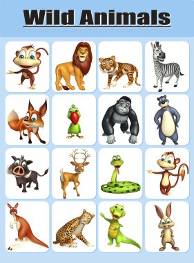 vahşi hayvan grafik