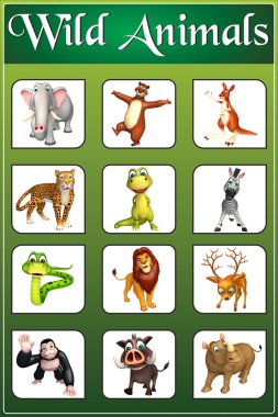 vahşi hayvan grafik