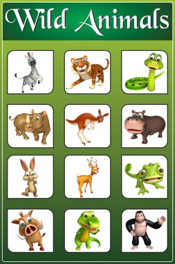 vahşi hayvan grafik