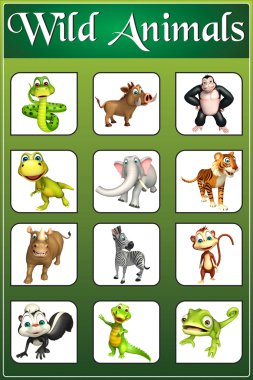 vahşi hayvan grafik