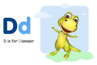 Dinazorla vahşi hayvanla alphabate