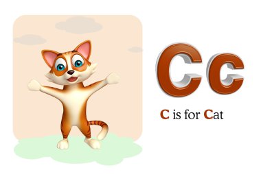 Kedi domastic hayvan alphabte ile