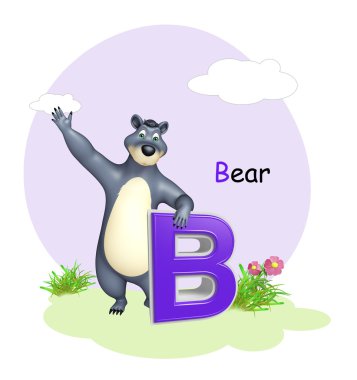  Alphabate ayı vahşi hayvanla