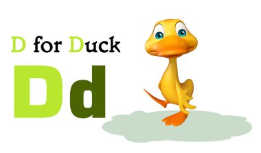 Ördek çiftlik hayvanı alphabate ile